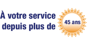 Logo À Votre Service Depuis Plus De 45 Ans